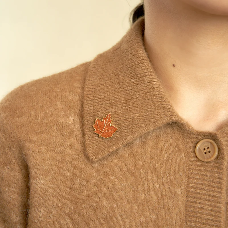 coucou suzette maple leaf pin sketchshop