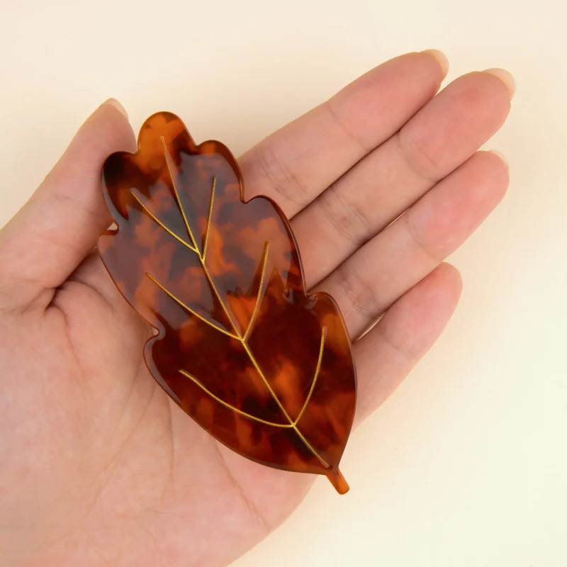 coucou suzette leaf french barrette sketchshop
