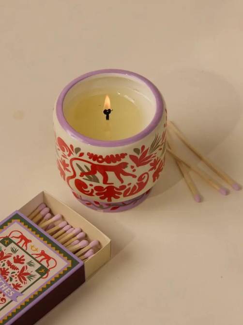 paddywax jungle ceramic soy candle coconut amber sketchshop