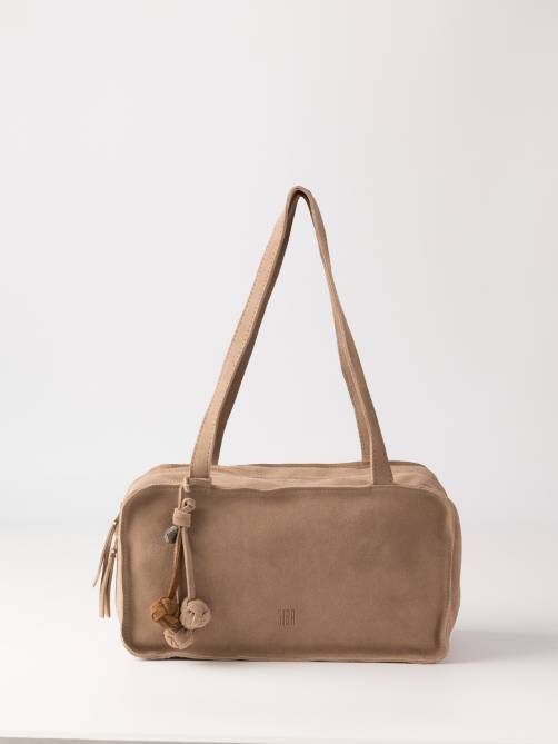 biba blaine shoulder bag taupe sketchshop