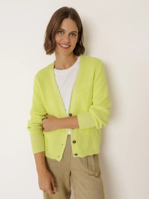 indi and cold half cardigan jacket yellow sketchshop