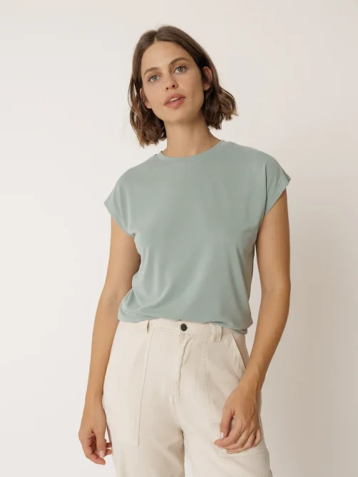 indi and cold basic modal tee sage sketchshop