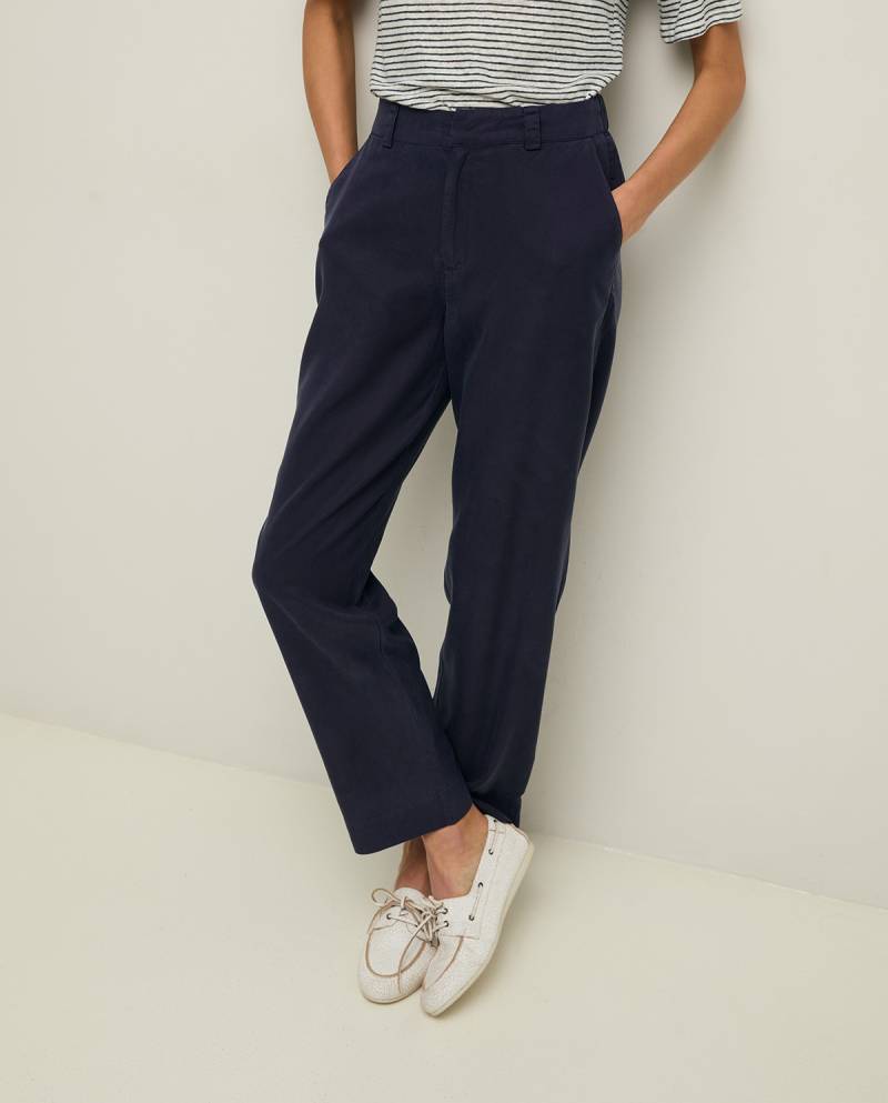 yerse straight tencel trousers blue sketchshop