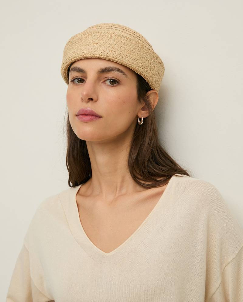 yerse short sleeve vneck sweater ecru sketchshop