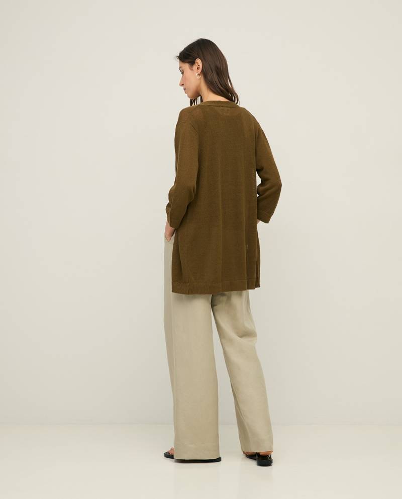 yerse linen cardigan with french sleeves sketchshop