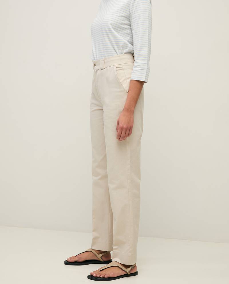 yerse pleated tailored trousers ecru sketchshop