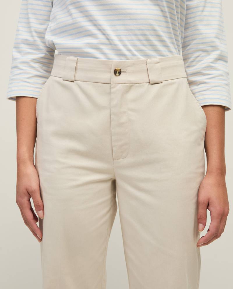 yerse pleated tailored trousers ecru sketchshop