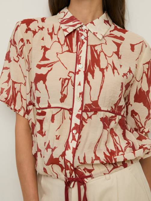 yerse floral print blouse red sketchshopyerse floral print blouse red sketchshop