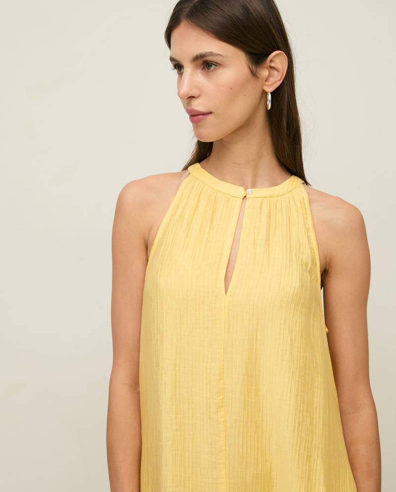 yerse long flowy dress yellow sketchshop