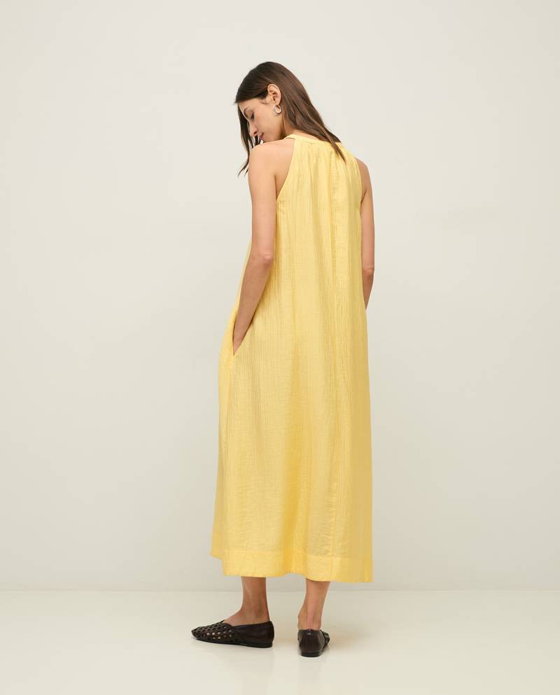 yerse long flowy dress yellow sketchshop