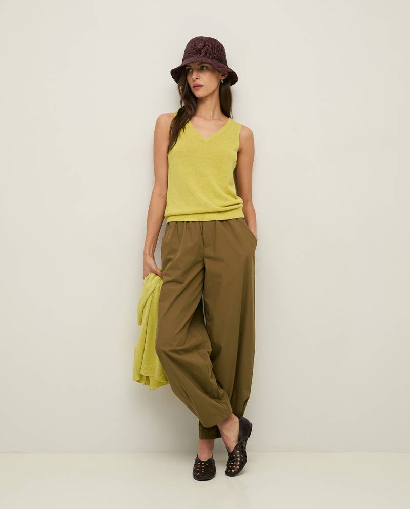 yerse cotton trousers khaki sketchshop