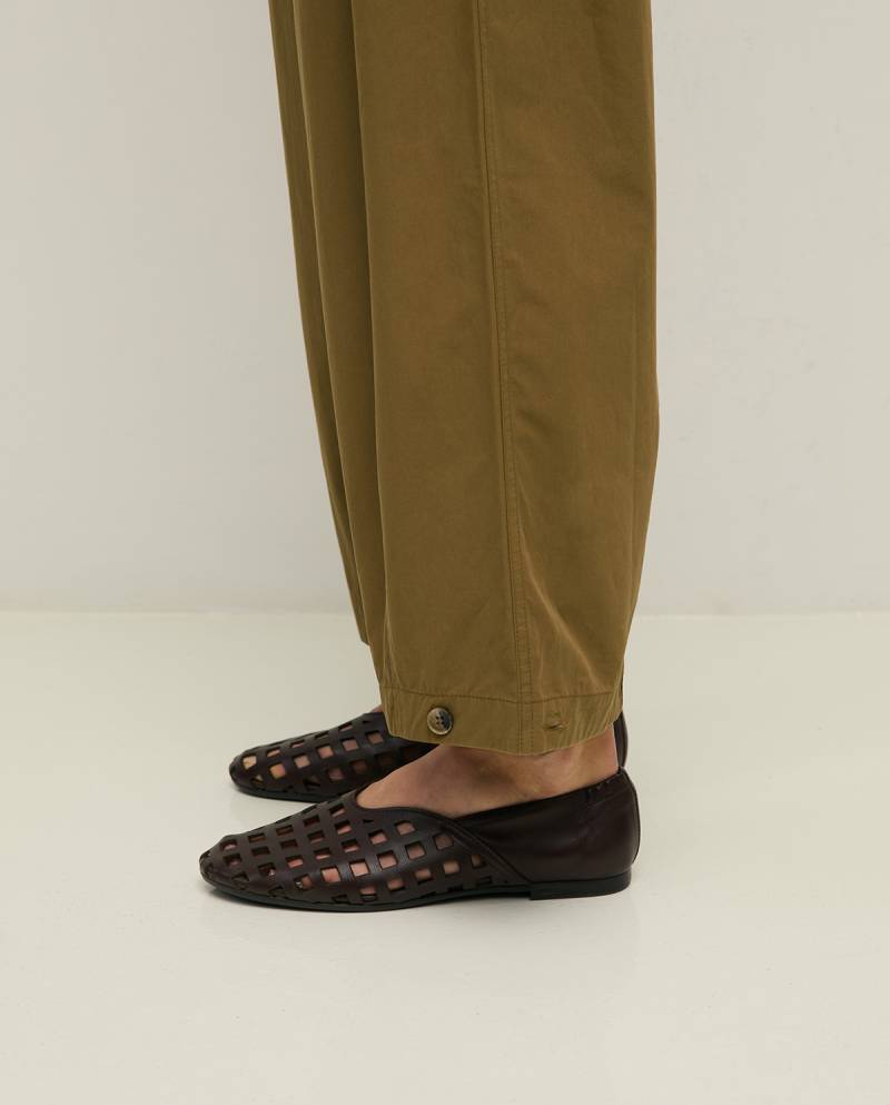 yerse cotton trousers khaki sketchshop