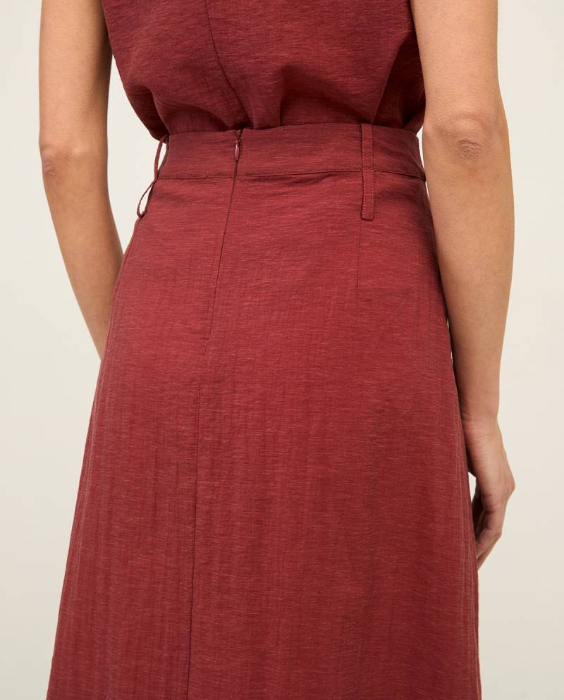 yerse long layered pleated skirt sketchshop