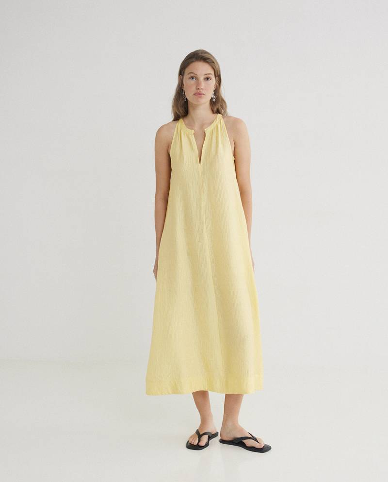 yerse long flowy dress yellow sketchshop