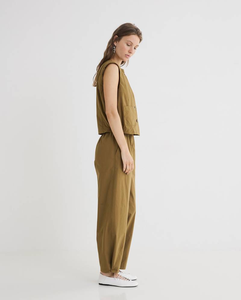 yerse cotton trousers khaki sketchshop