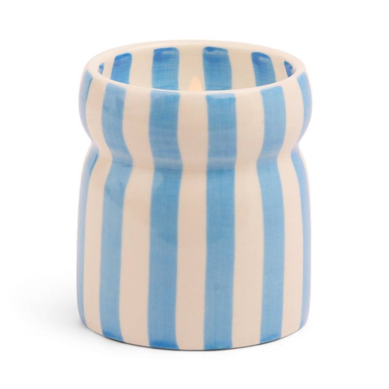 paddywax cabana blue striped candle sketchshop
