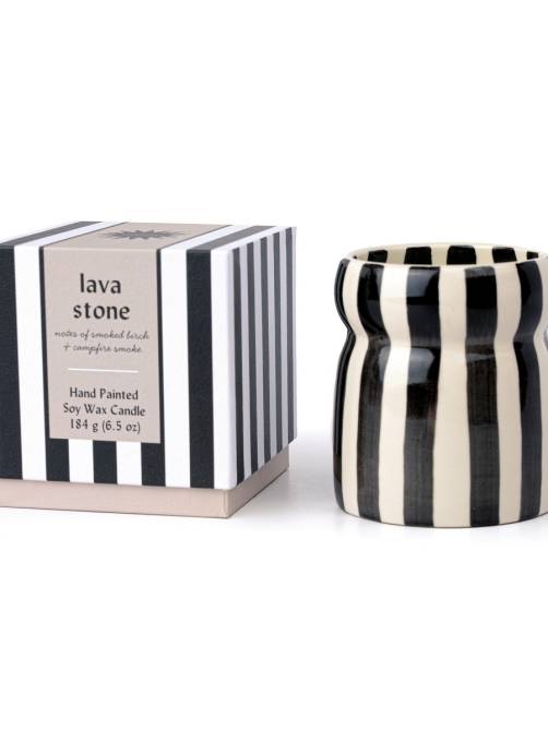 paddywax cabana black striped candle sketchshop