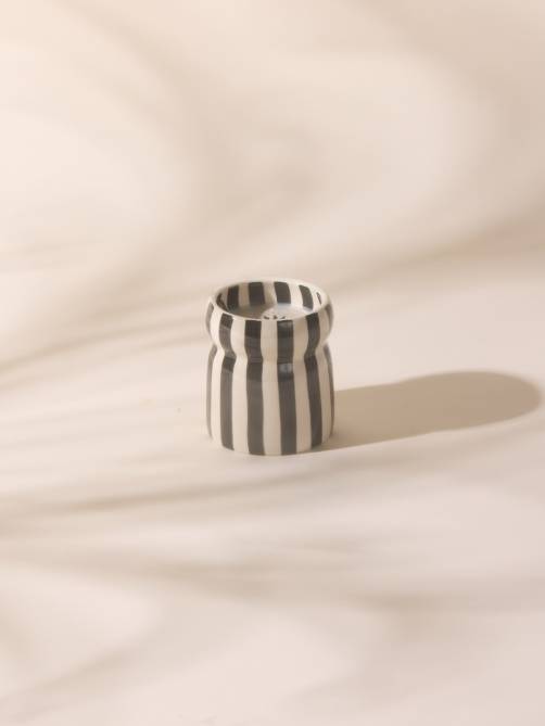 paddywax cabana black striped candle sketchshop