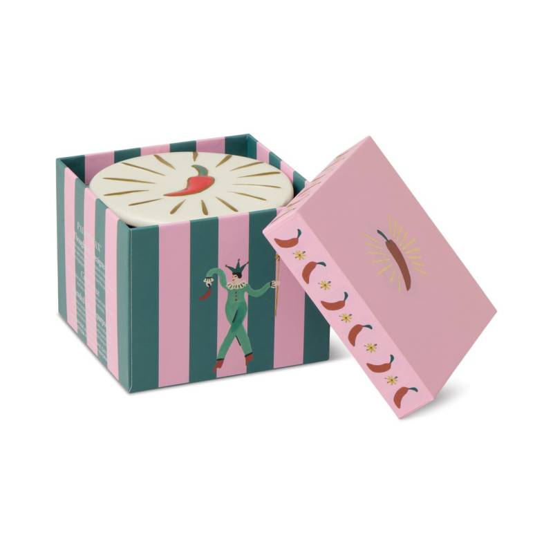 paddywax soy glass candle lid chili pepper mango sketchshop