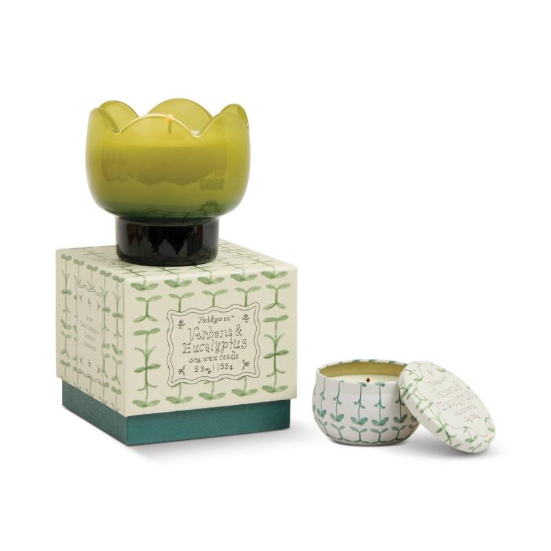 paddywax tulip soy glass candle verbena lemongrass sketchshop