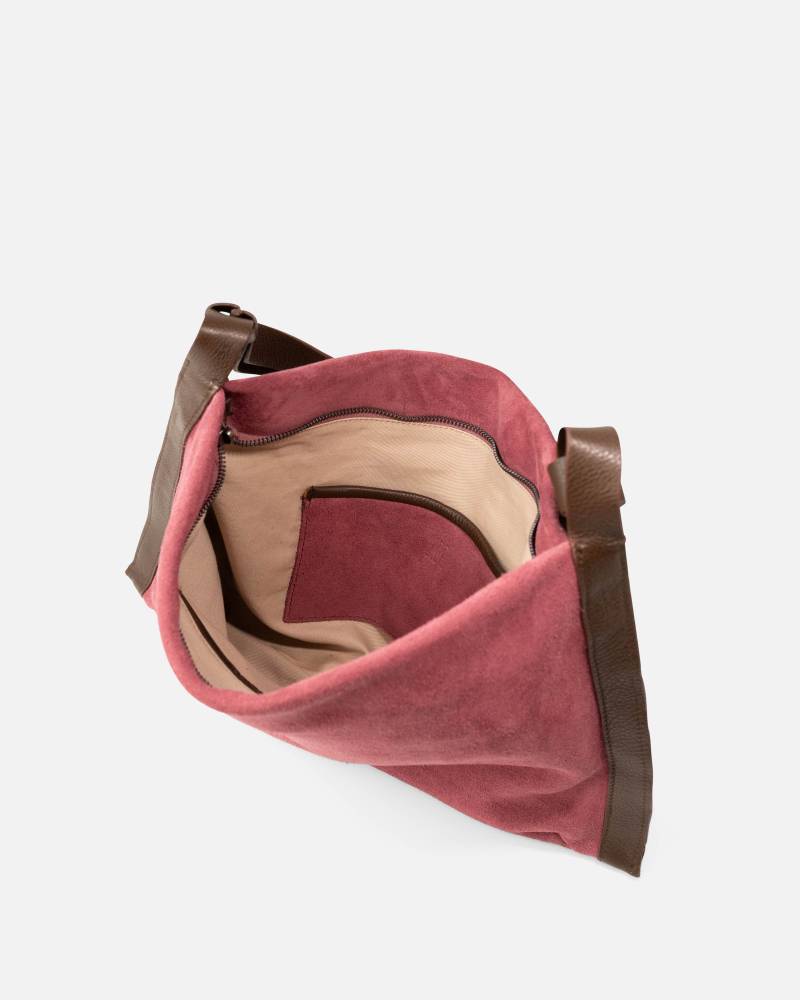 biba beaver shoulder bag mauve sketchshop