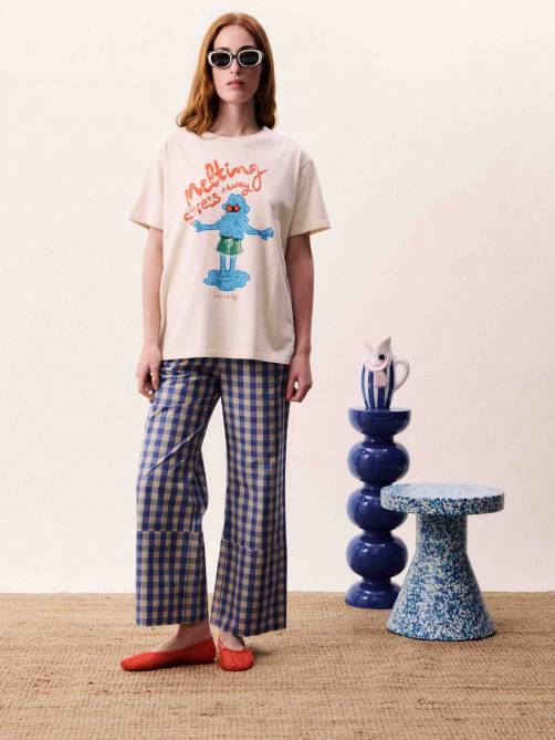 frnch maris pantalon bleu azur sketchshop