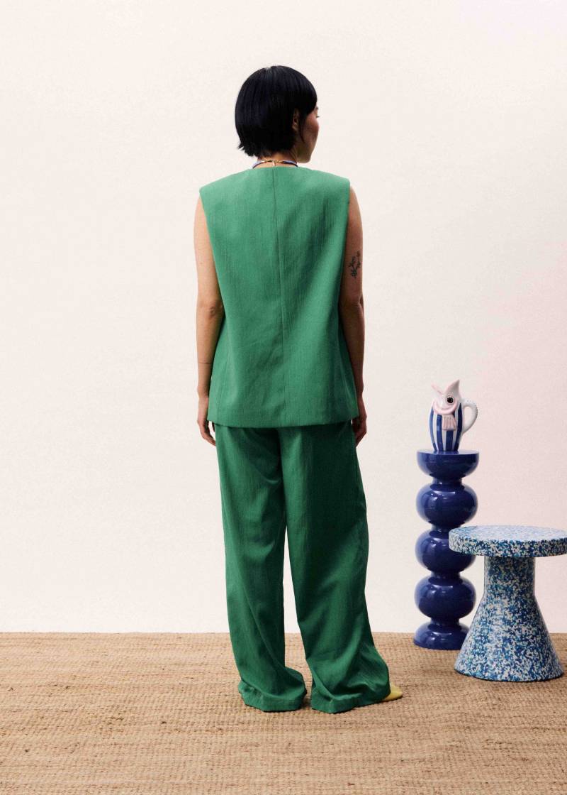 frnch atins blazer vert sketchshop