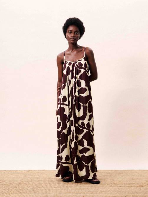 frnch euphrate dress brown sketchshop