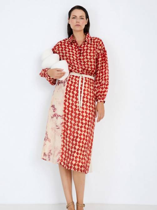 skatie flowing patchwork skirt grenadine sketchshop