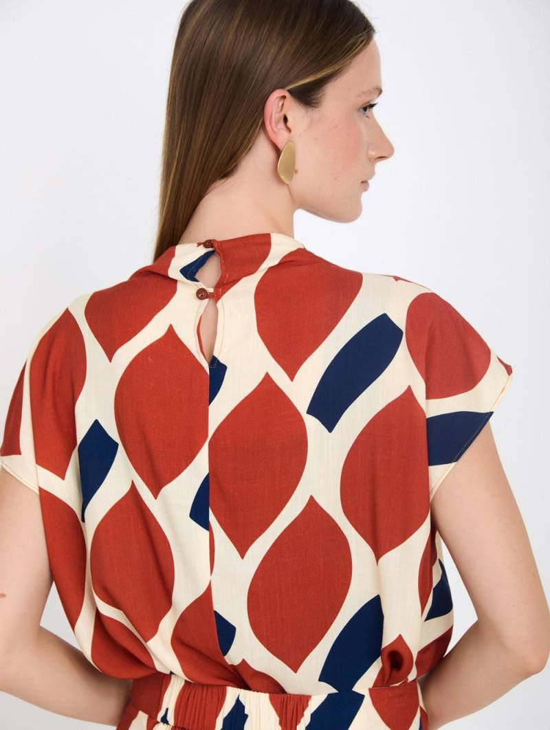 skatie graphic print blouse sketchshop