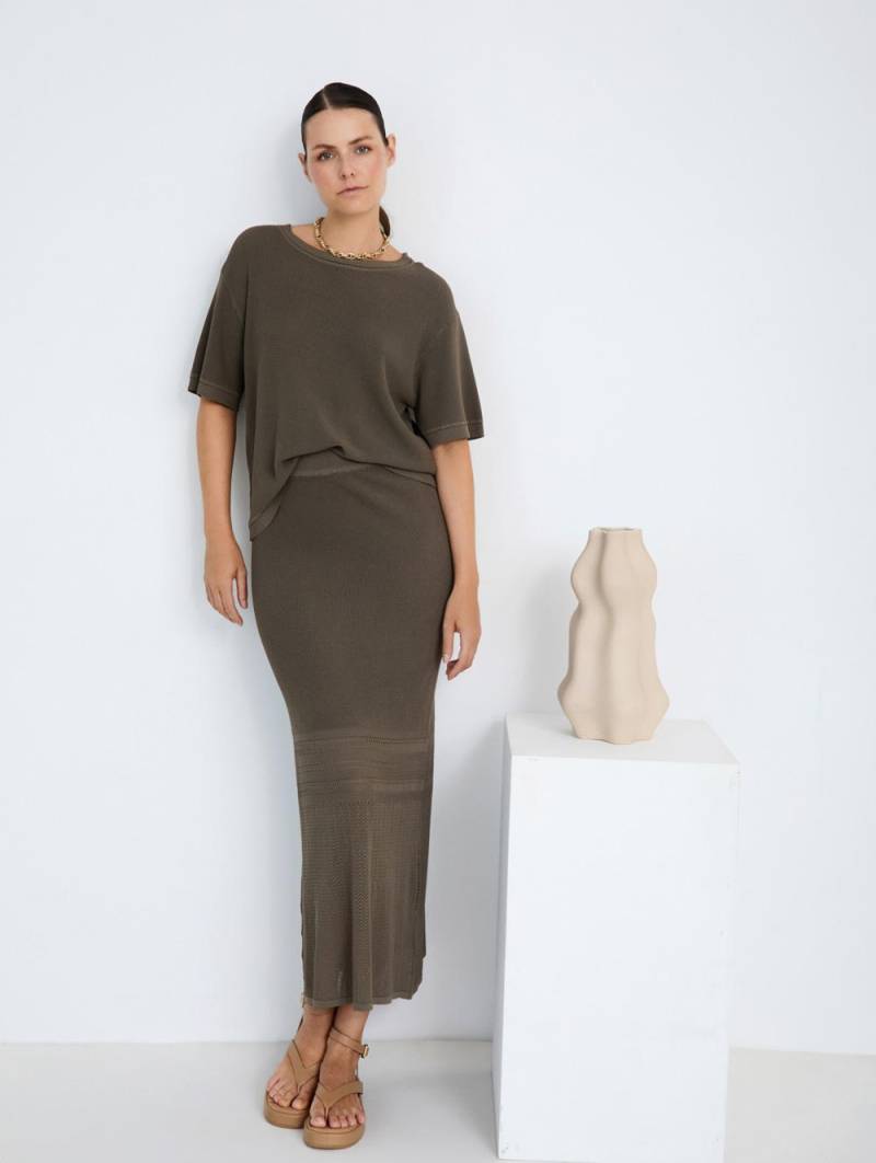 skatie openwork knit skirt sketchshop