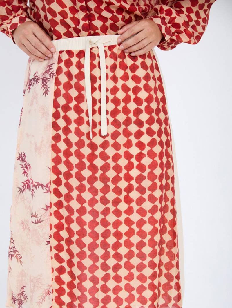 skatie flowing patchwork skirt grenadine sketchshop