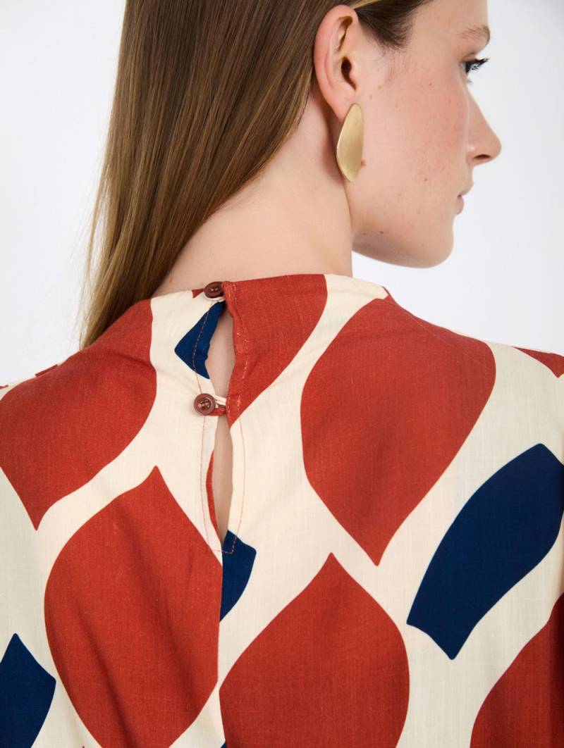 skatie graphic print blouse sketchshop