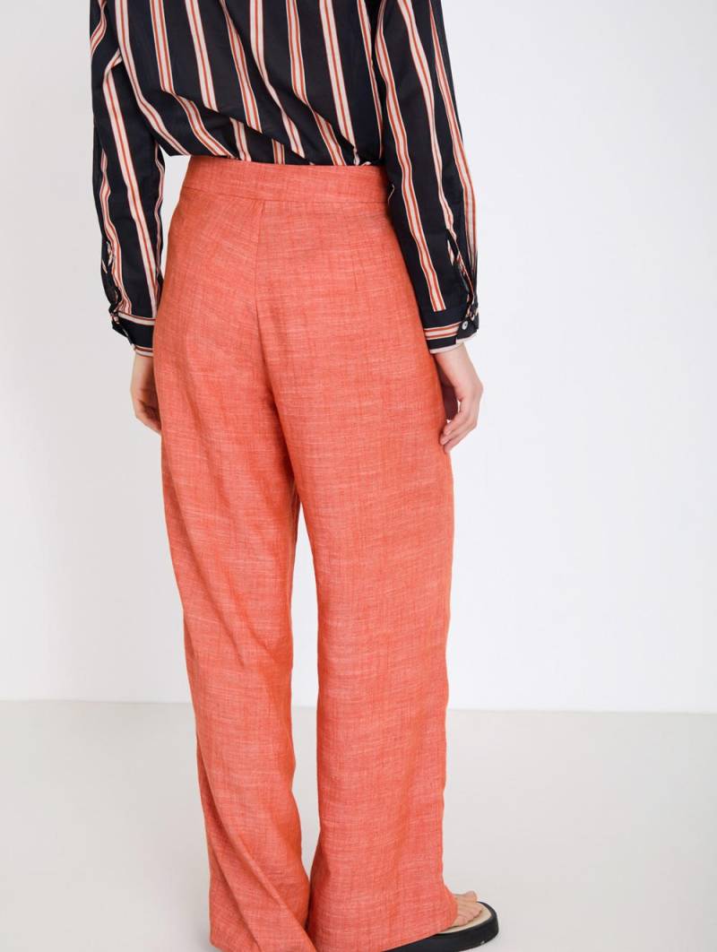 skatie marled straight leg trousers arabesque sketchshop