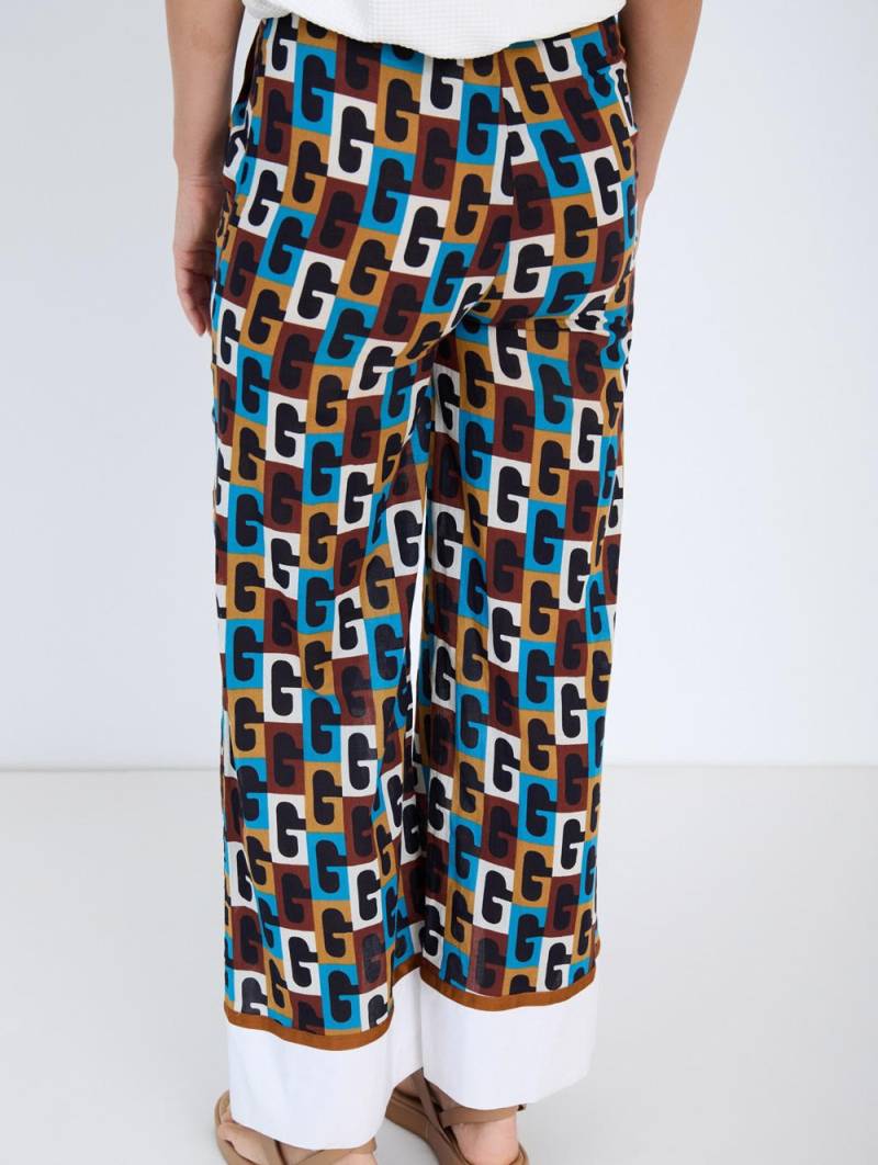 skatie retro print trousers bonnie sketchshop