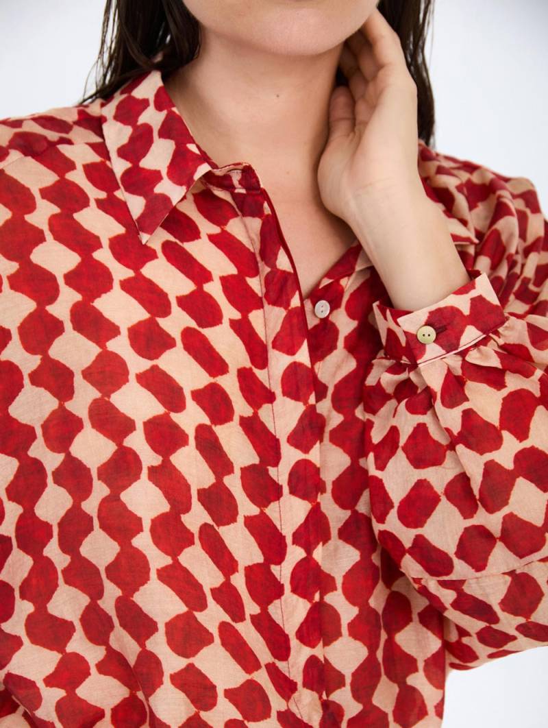 skatie flowing printed shirt grenadine sketchshop