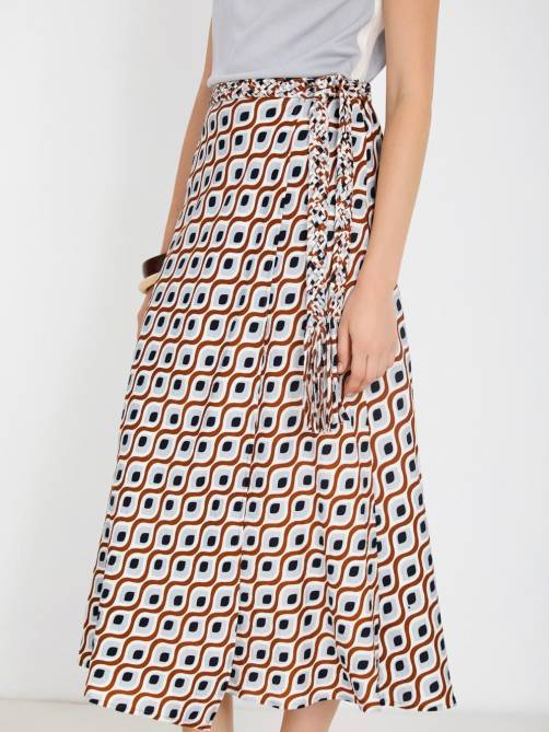 skatie retro print skirt sketchshop