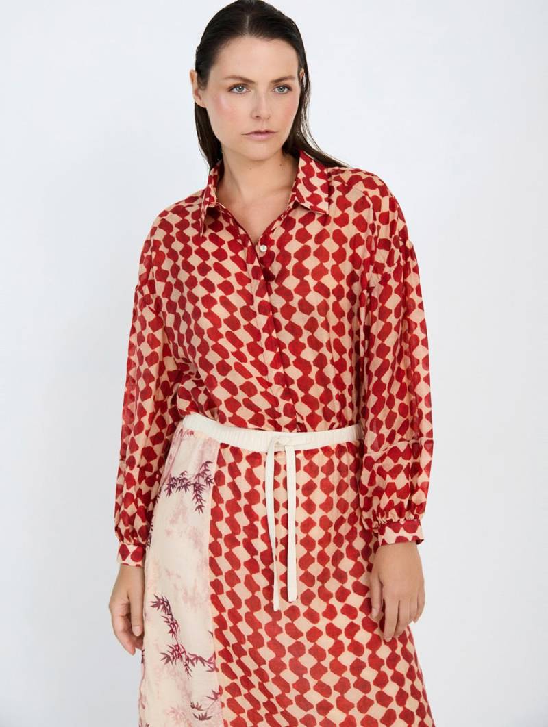 skatie flowing printed shirt grenadine sketchshop