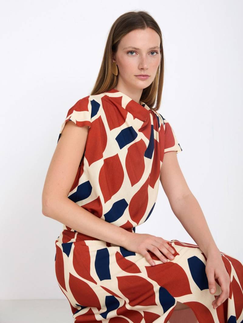 skatie graphic print blouse sketchshop