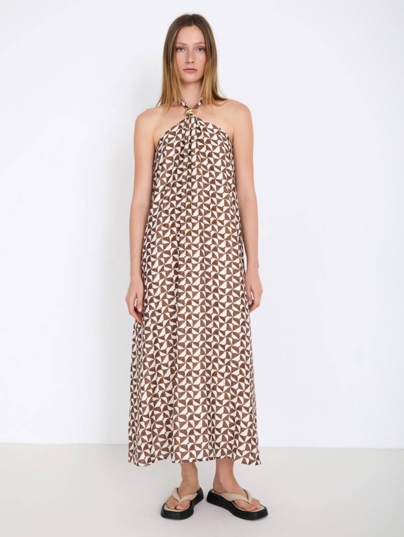 skatie printed halter dress sketchshop