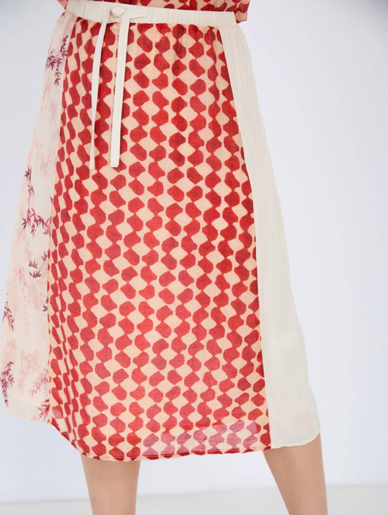 skatie flowing patchwork skirt grenadine sketchshop