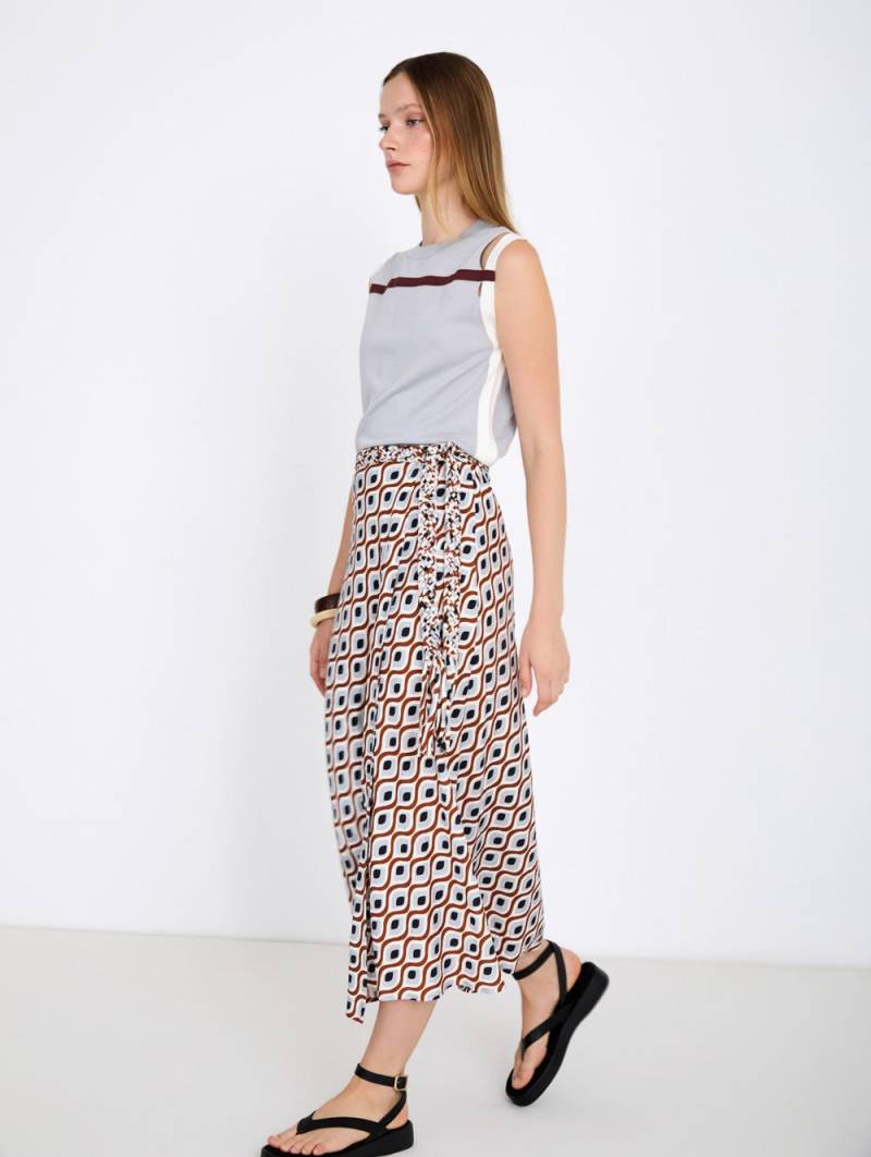skatie retro print skirt sketchshop