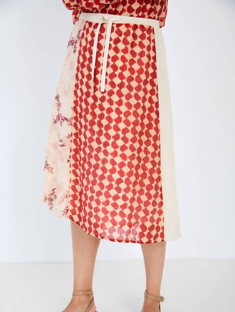 skatie flowing patchwork skirt grenadine sketchshop