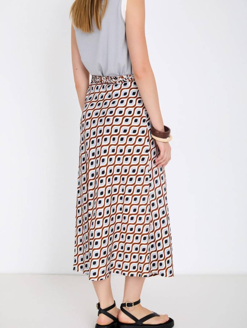 skatie retro print skirt sketchshop