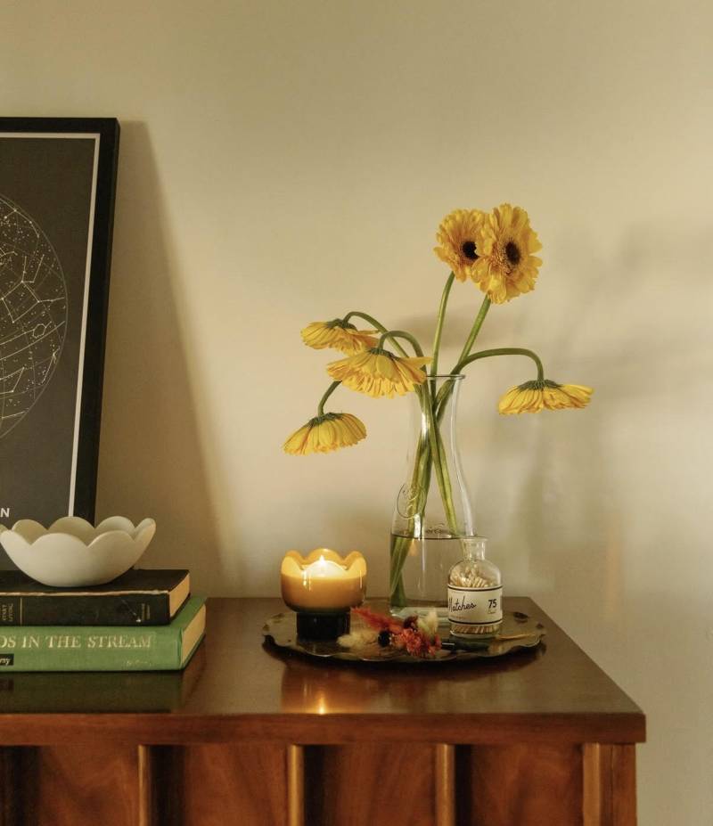 paddywax tulip soy glass candle garden grove sketchshop