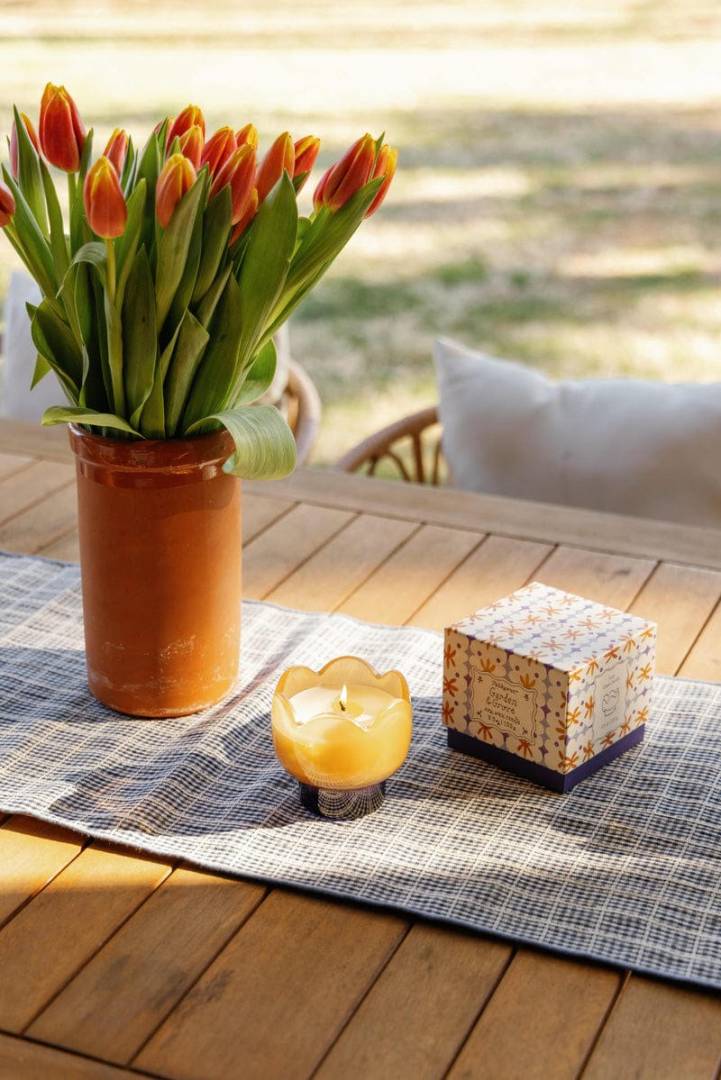 paddywax tulip soy glass candle garden grove sketchshop