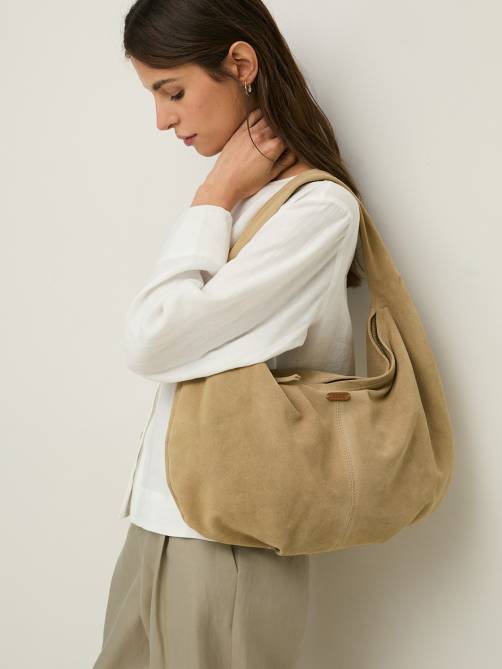 yerse suede hobo bag camel sketchshop