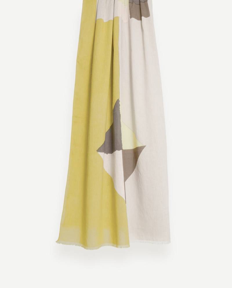 yerse print cotton foulard green sketchshop