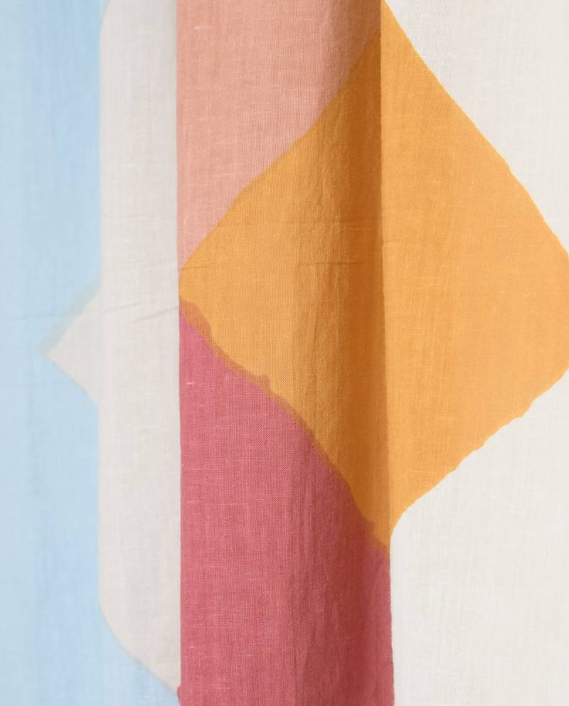 yerse print cotton foulard sky blue sketchshop