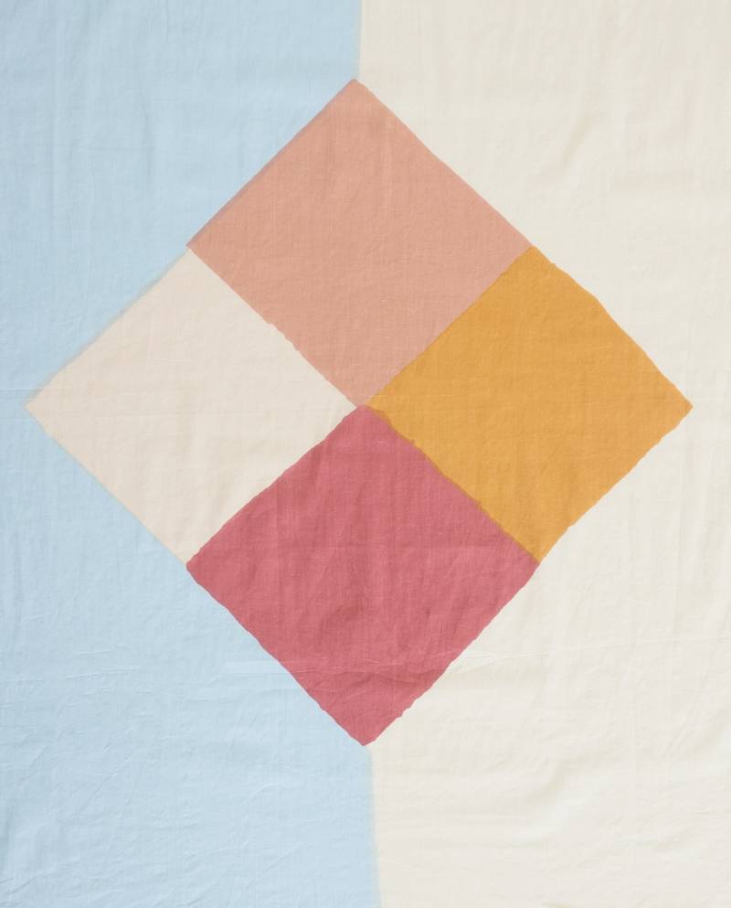 yerse print cotton foulard sky blue sketchshop